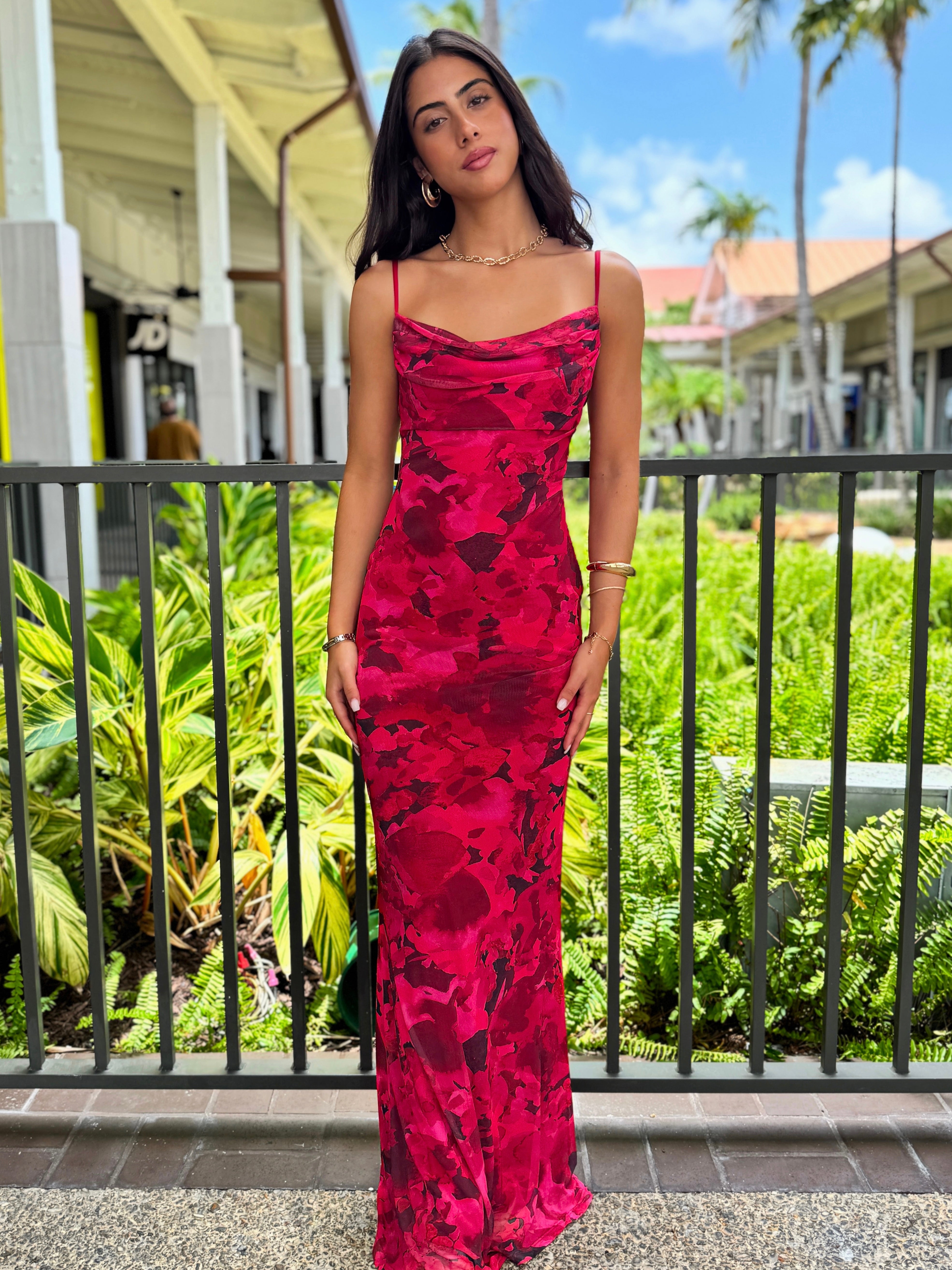 Cherry Blossom Maxi Dress