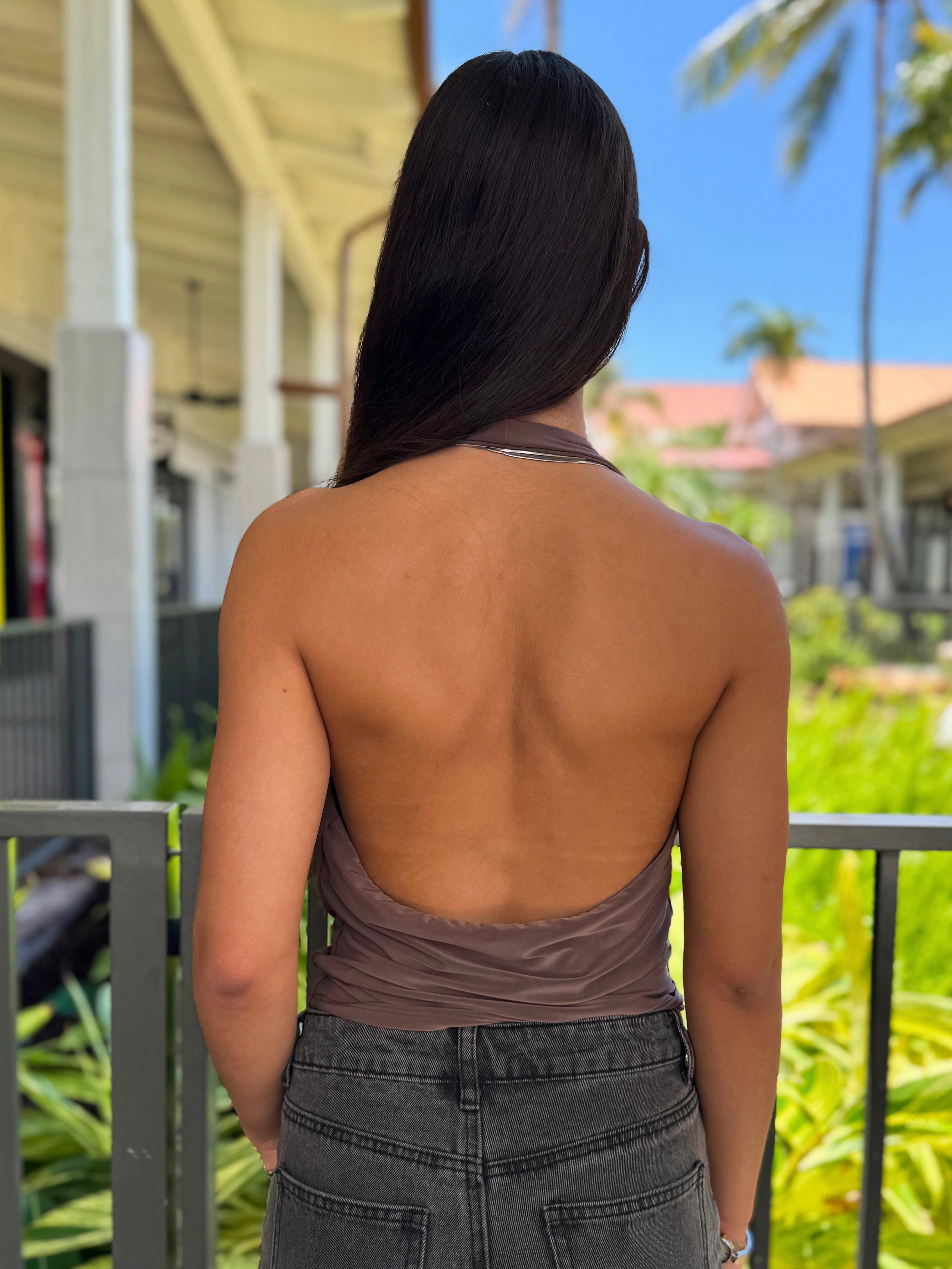 Emma Cowl Neck Halter
