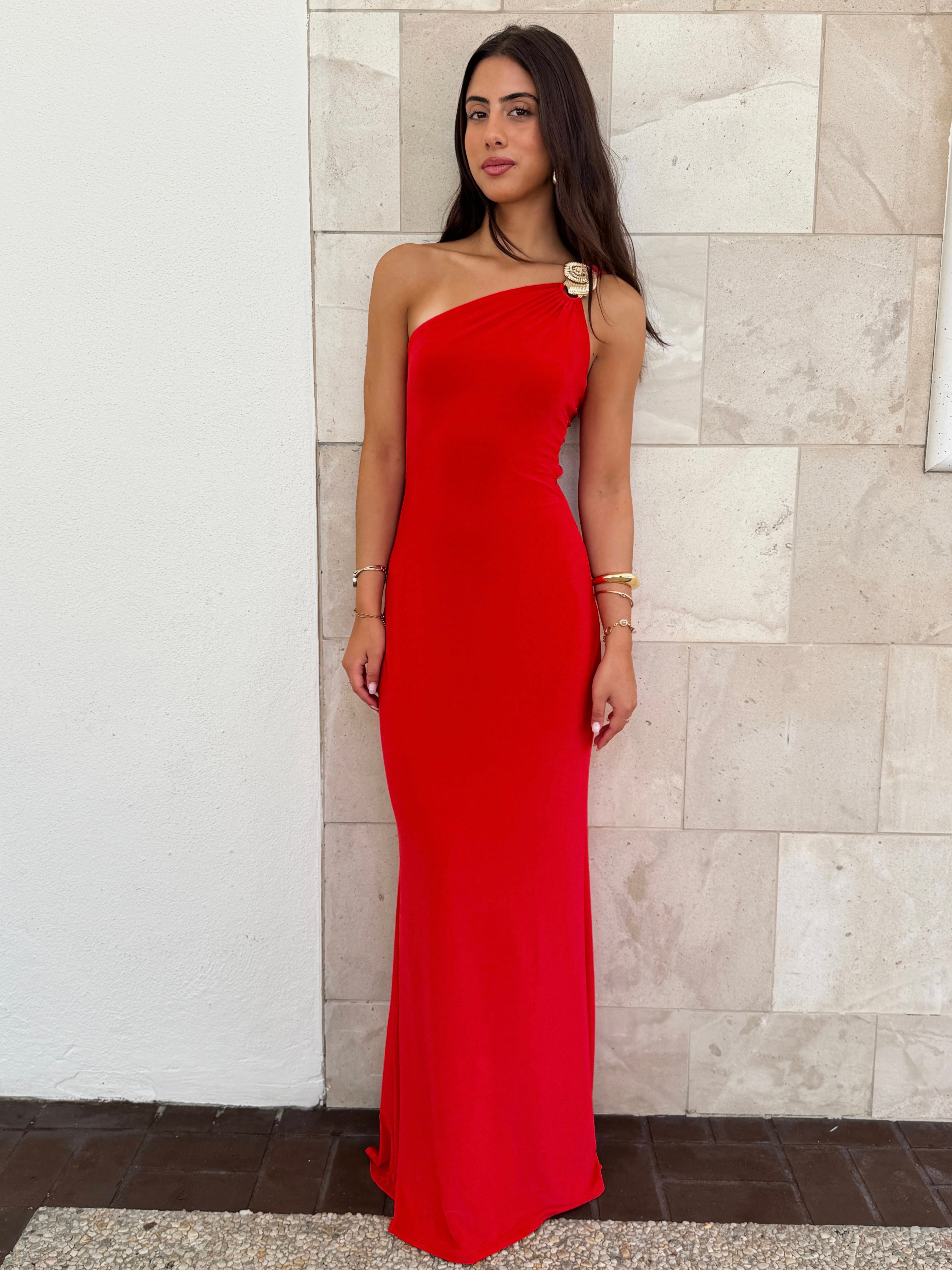 High Tide One Shoulder Maxi Dress