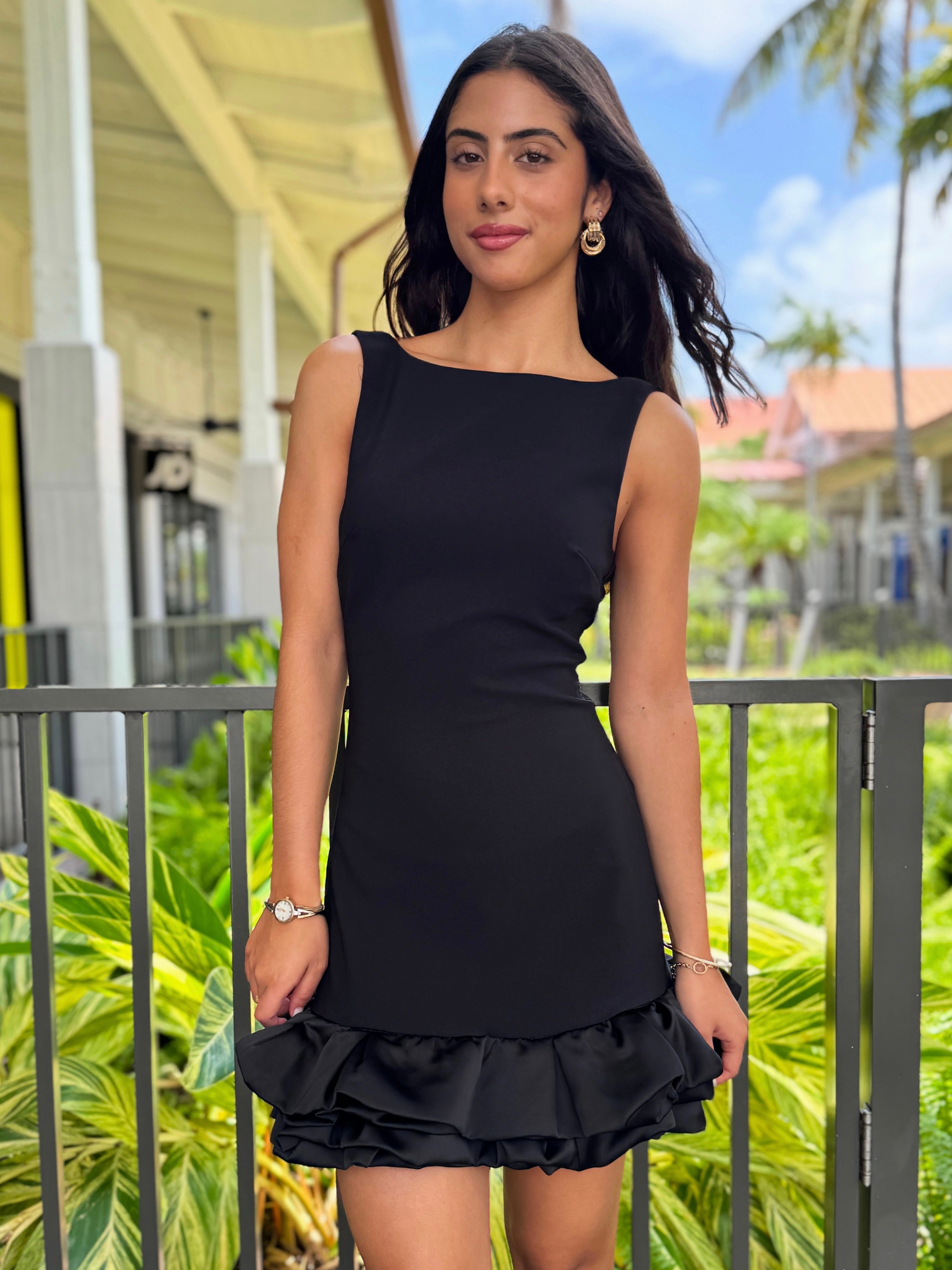 The Elle Mini Puff Sleeve Dress
