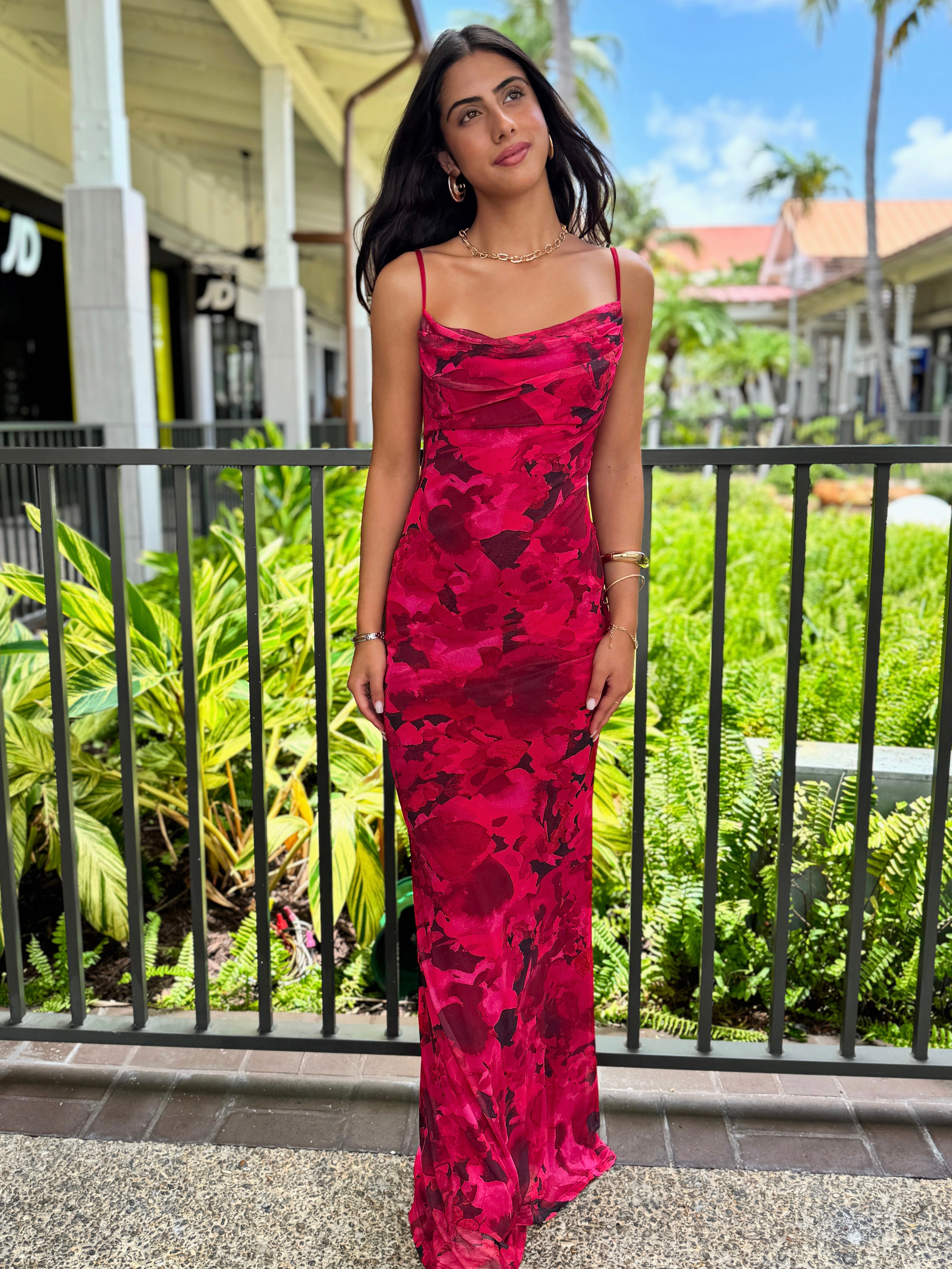 Cherry Blossom Maxi Dress