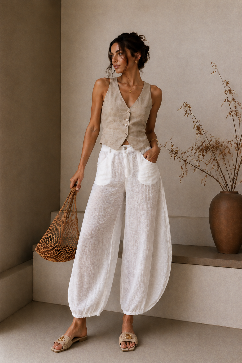 Barrel Linen Pants – Shusha Boutique