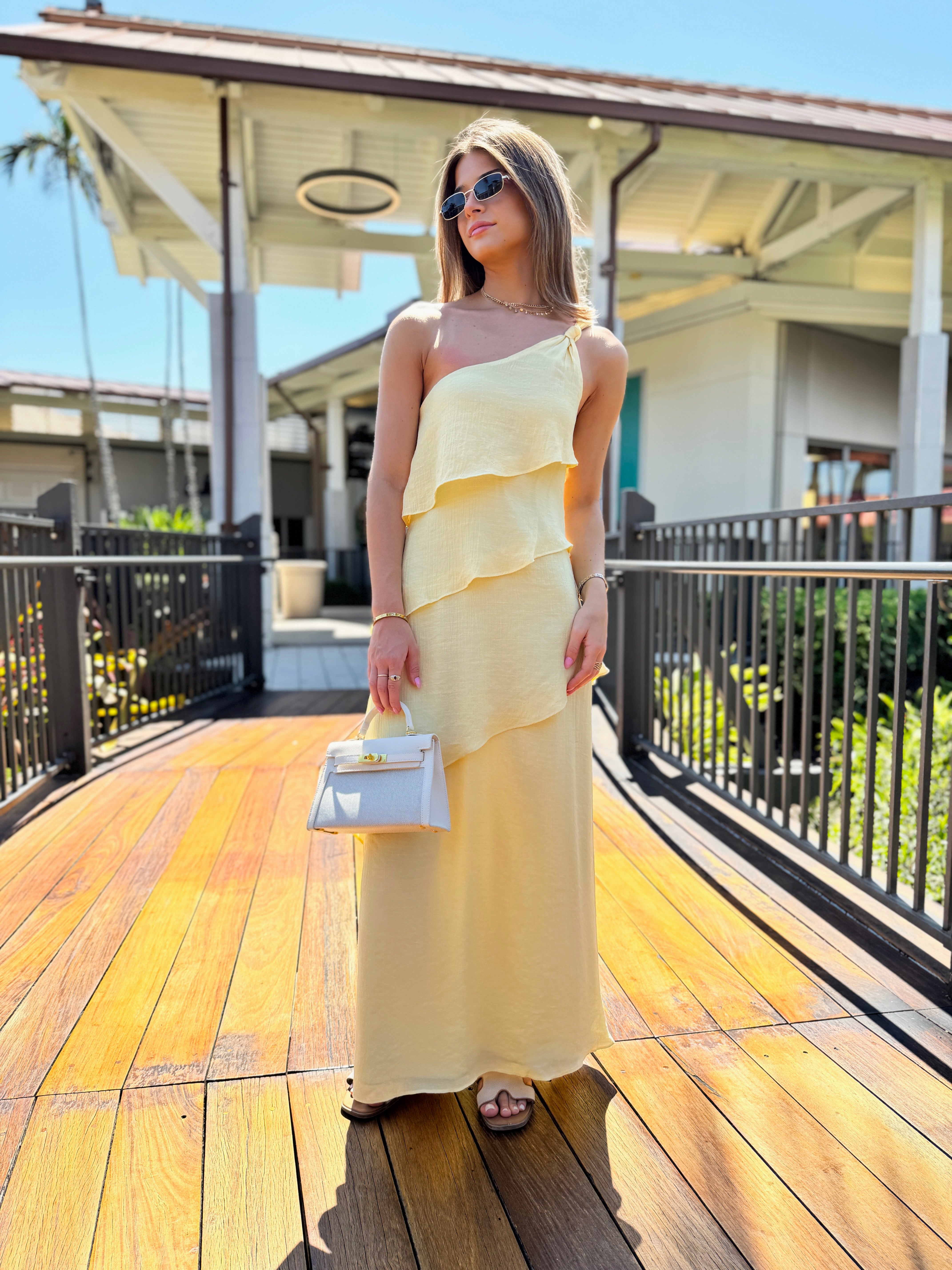 Harper One Shoulder Maxi Dress