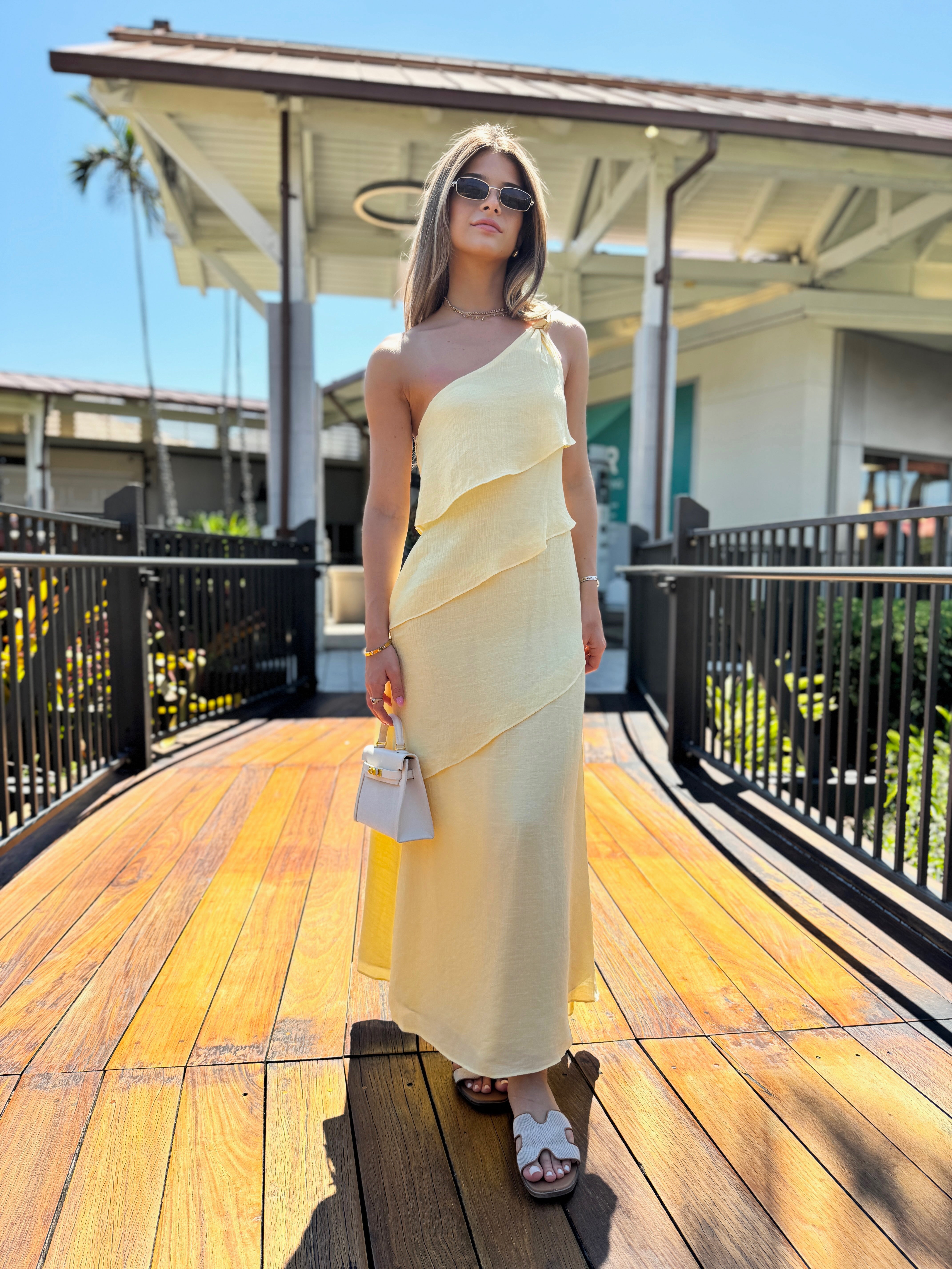 Harper One Shoulder Maxi Dress