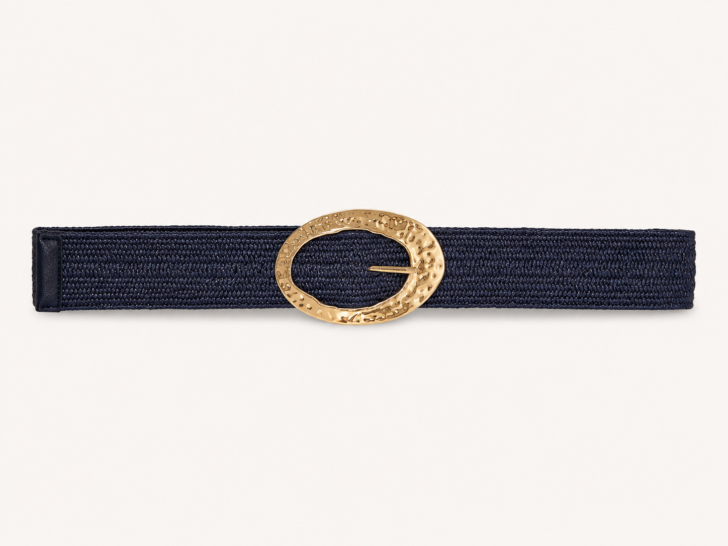 Gold Buckle Stretch Belt