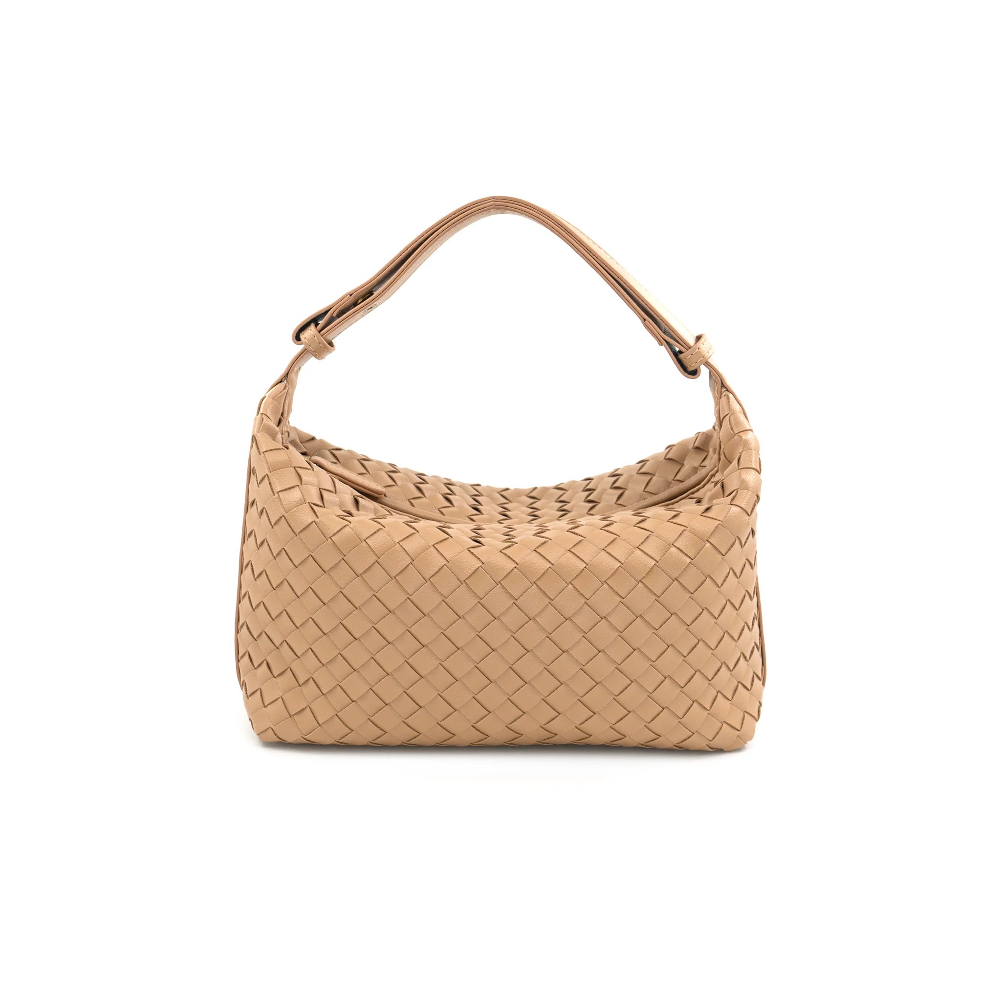 WOVEN SHOULDER BAG (BEIGE)