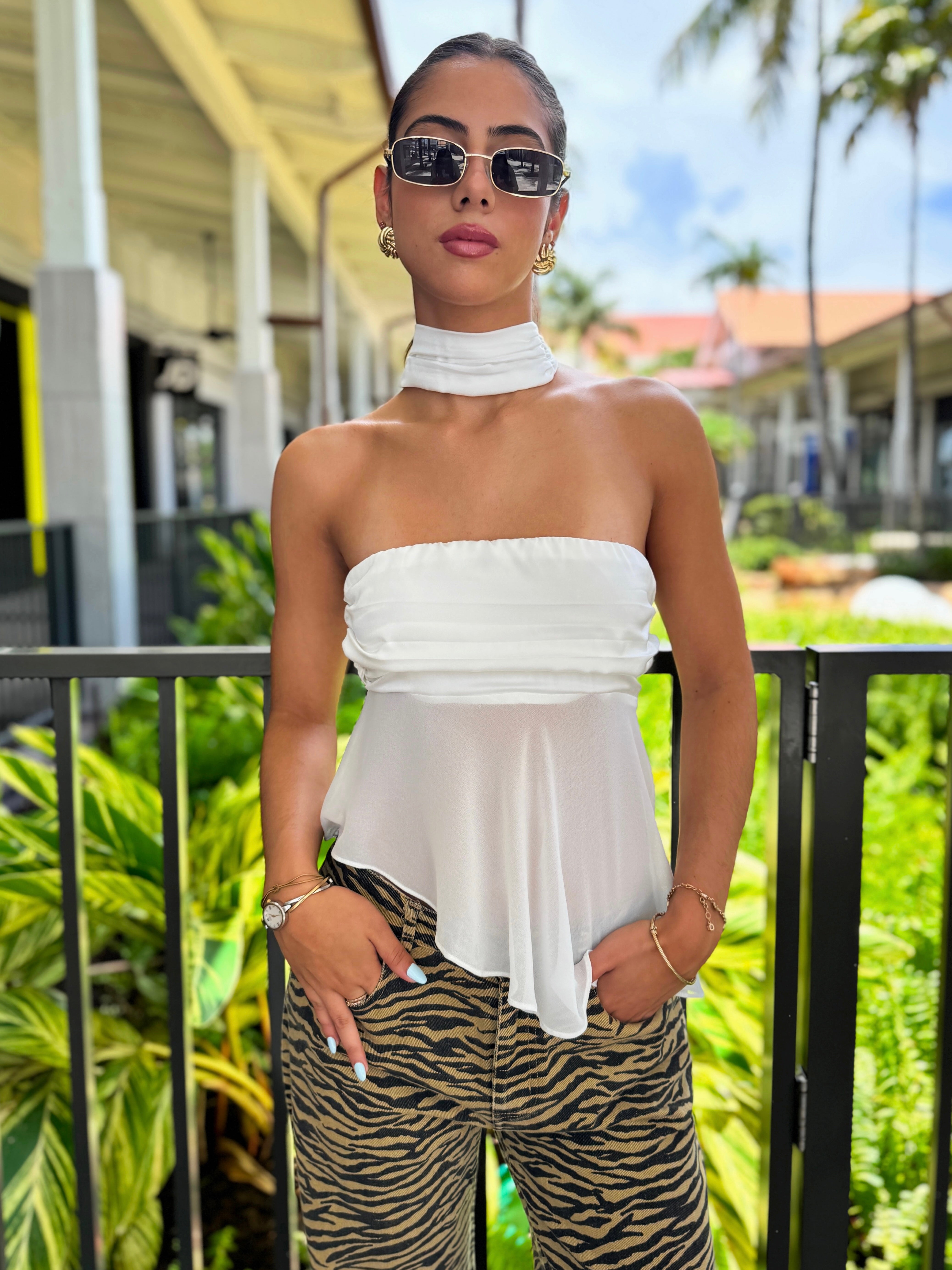 Sofia Scarf Top