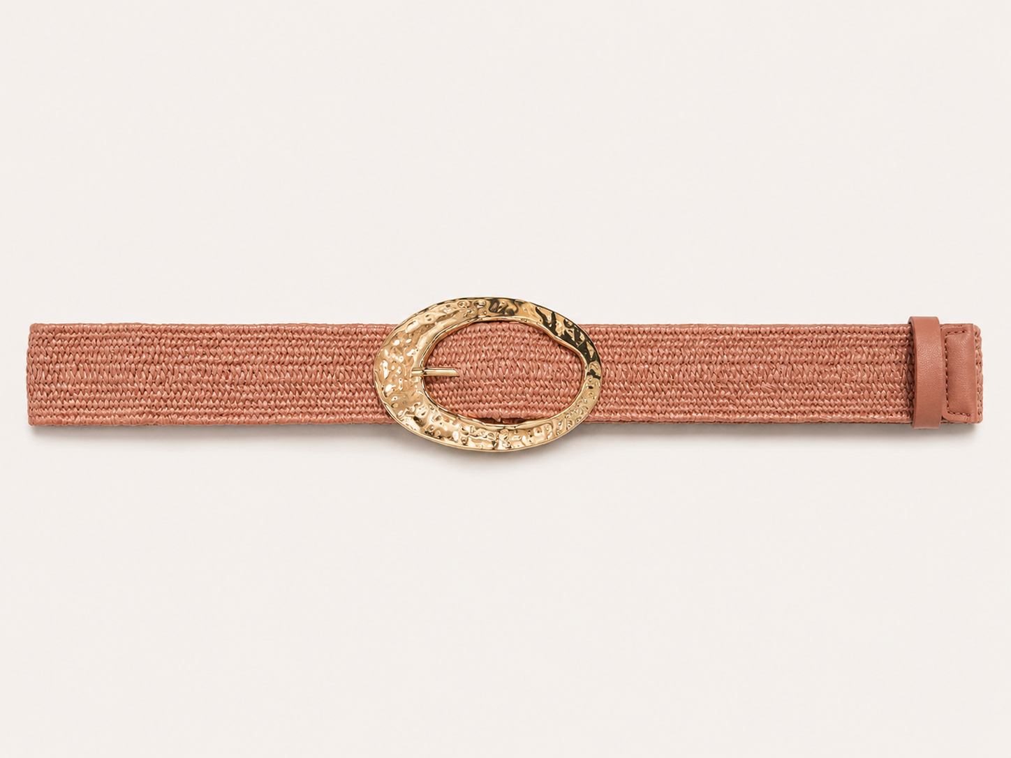 Gold Buckle Stretch Belt