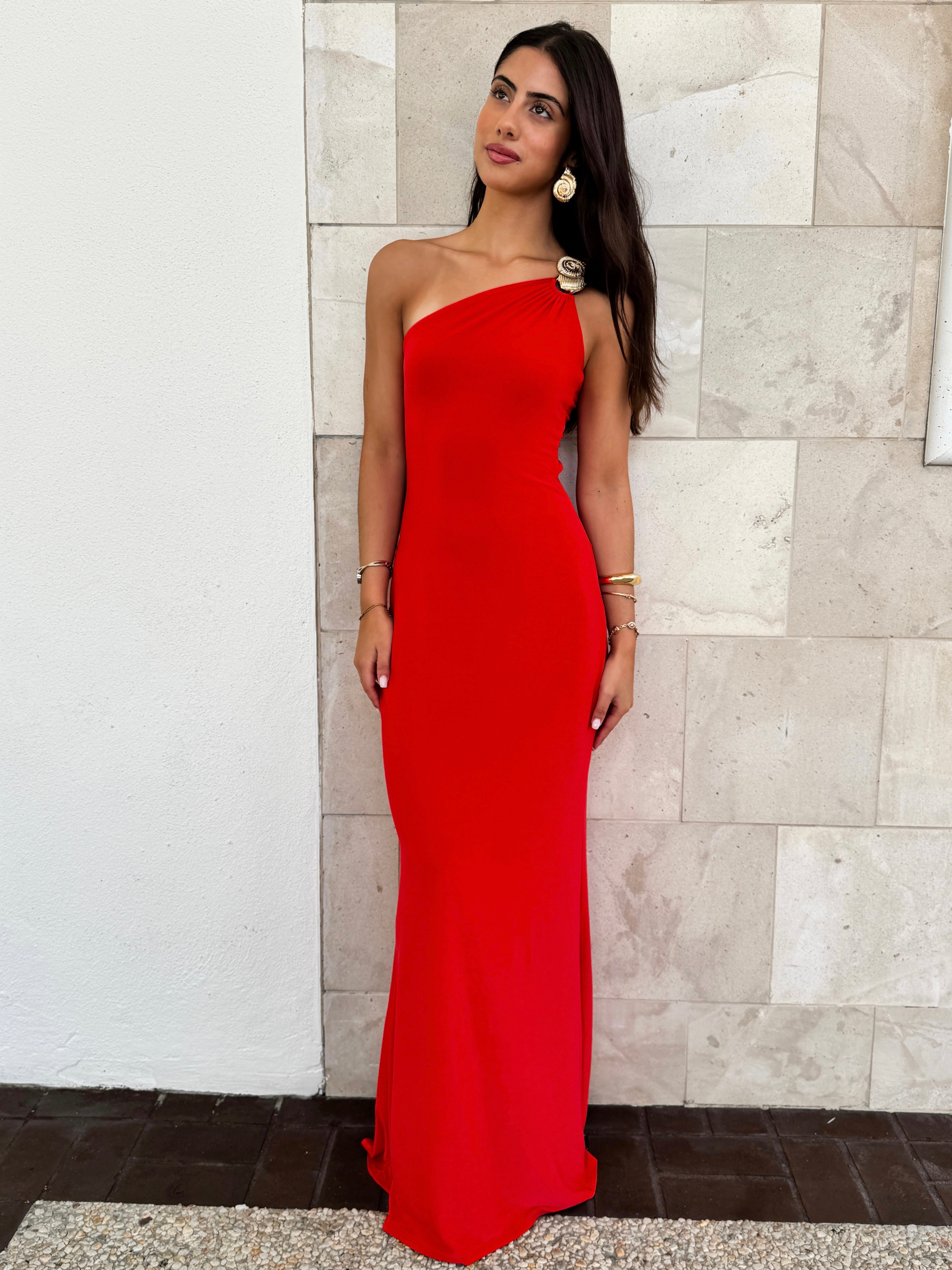 High Tide One Shoulder Maxi Dress