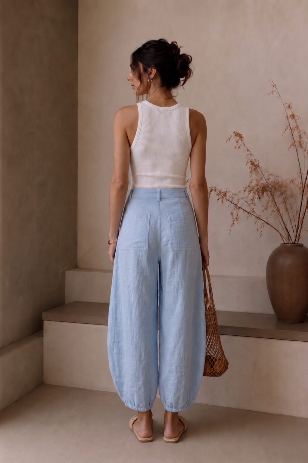 Barrel Linen Pants
