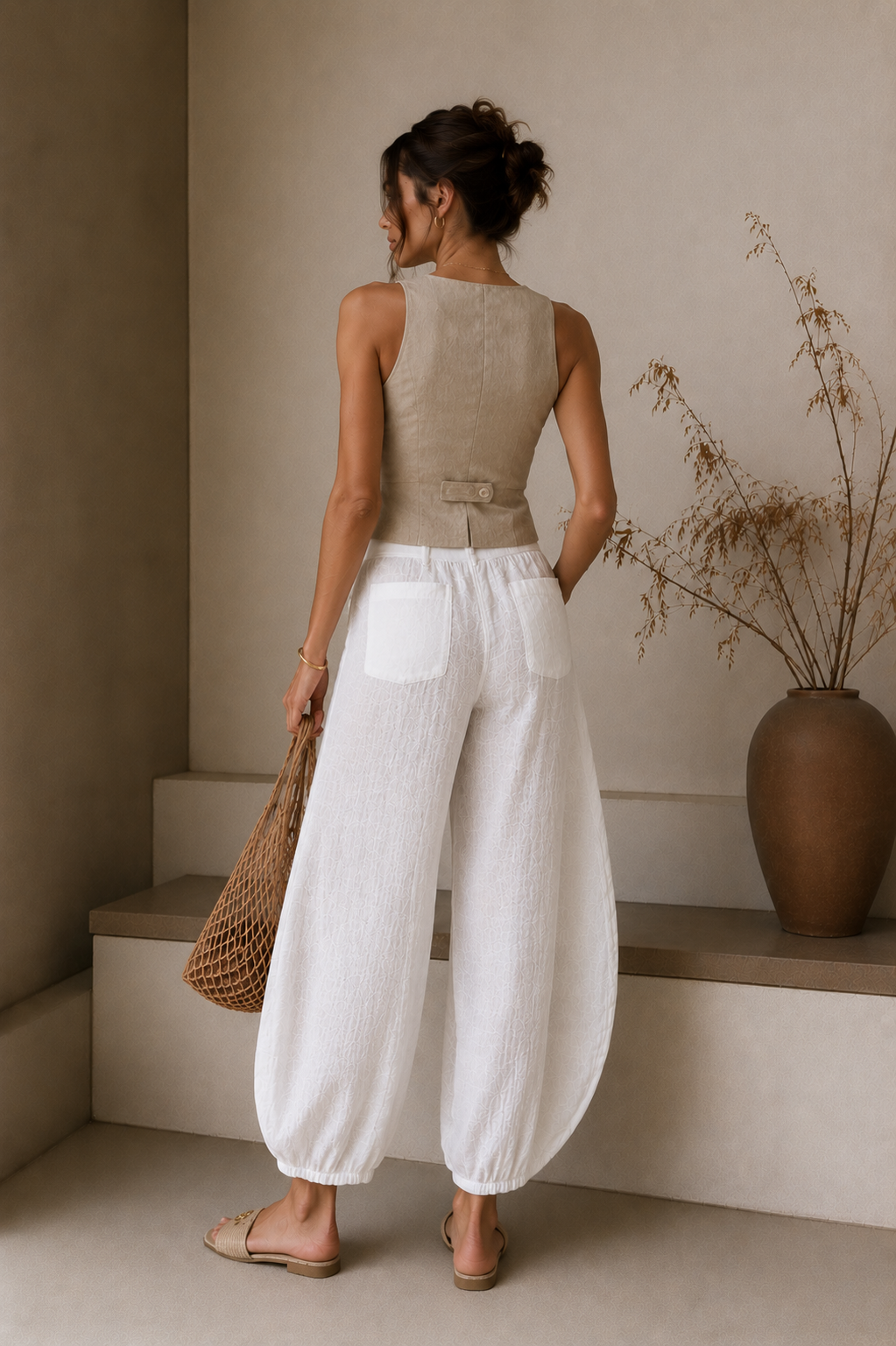 Barrel Linen Pants