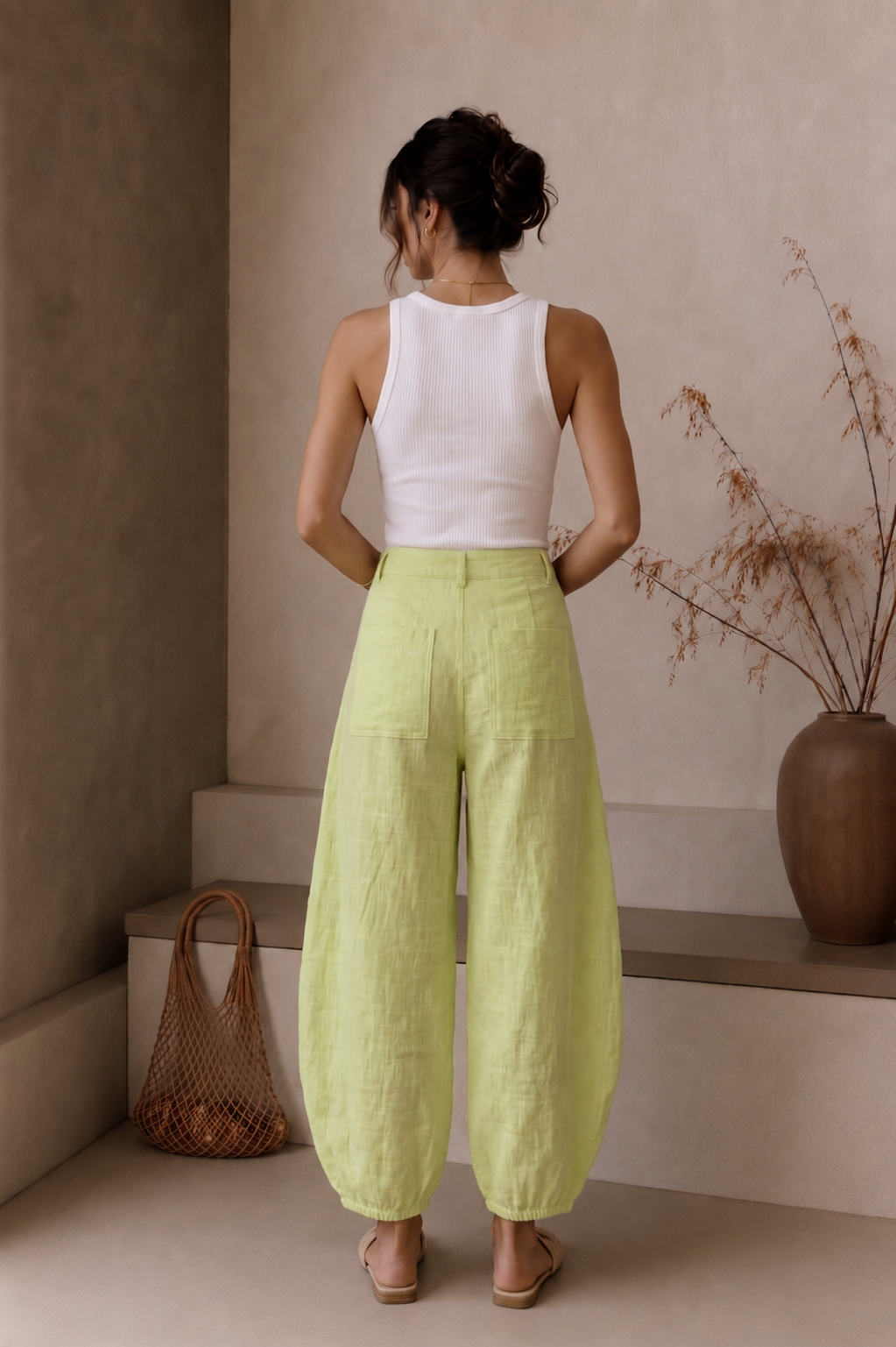 Barrel Linen Pants