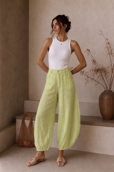 Barrel Linen Pants | Shusha Boutique