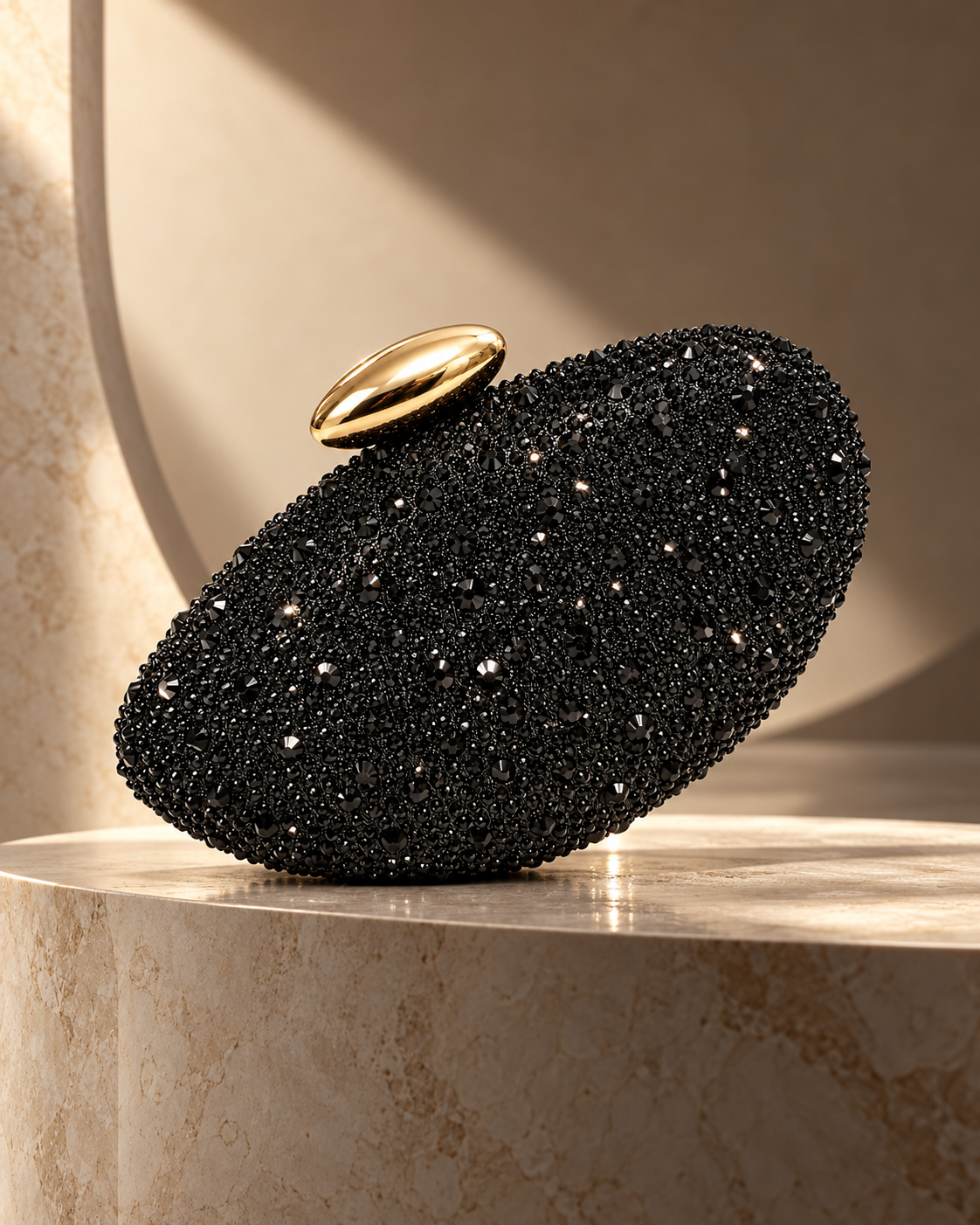 Rhinestone Studded Clutch