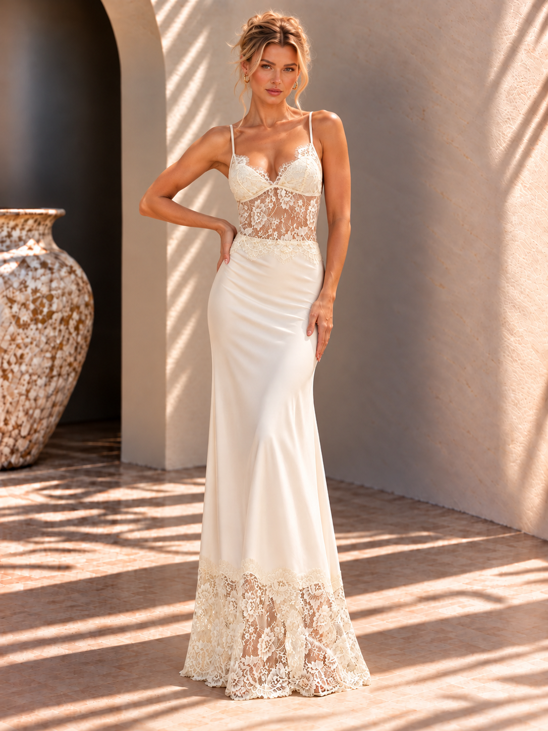 Celeste Lace Maxi Dress