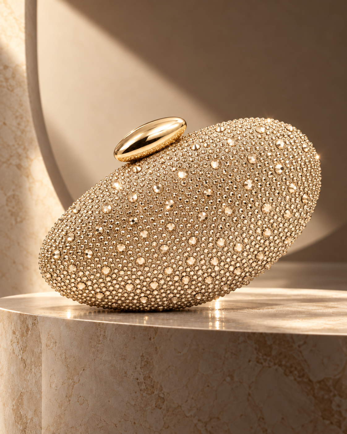 Rhinestone Studded Clutch