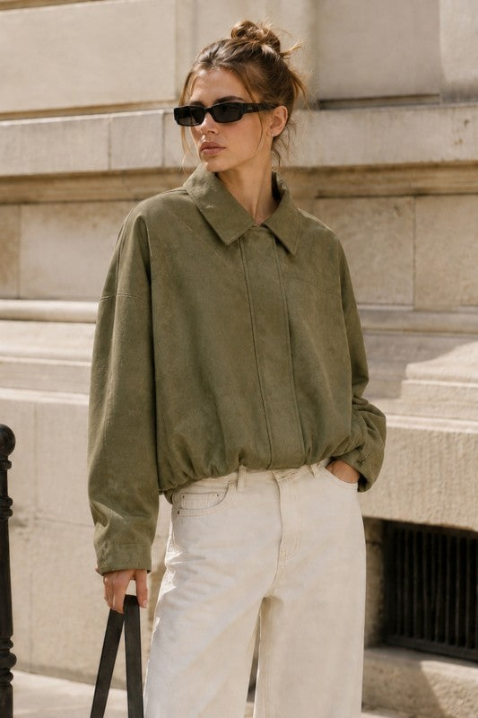 Jesse Faux Suede Jacket