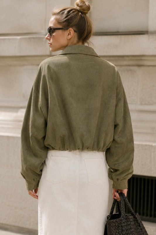 Jesse Faux Suede Jacket
