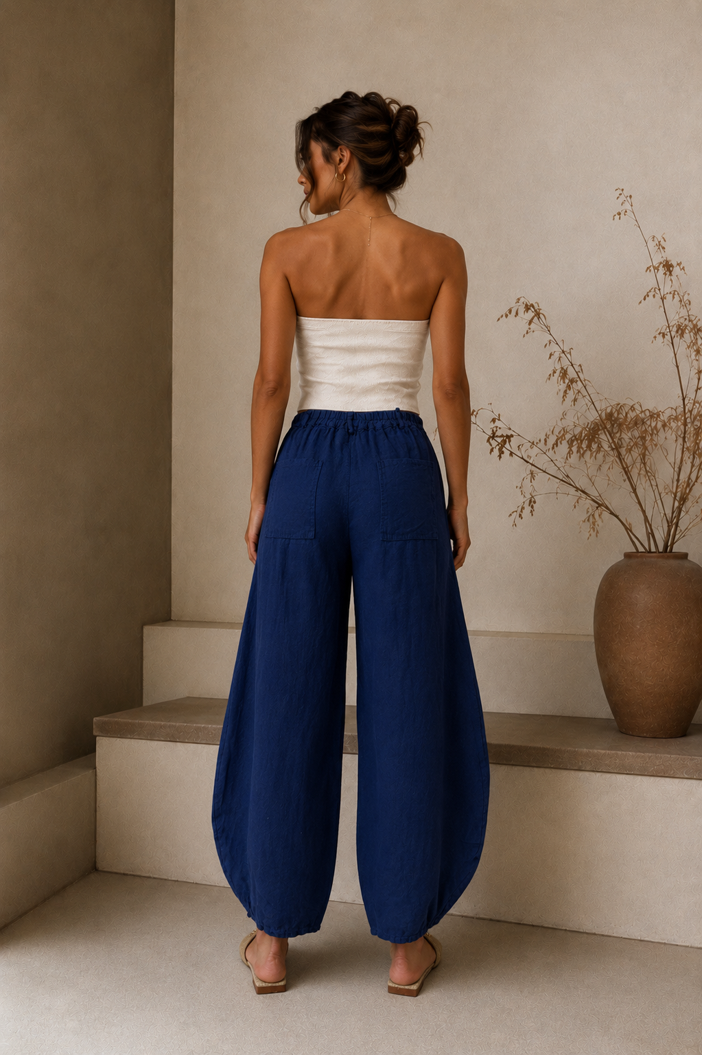 Barrel Linen Pants