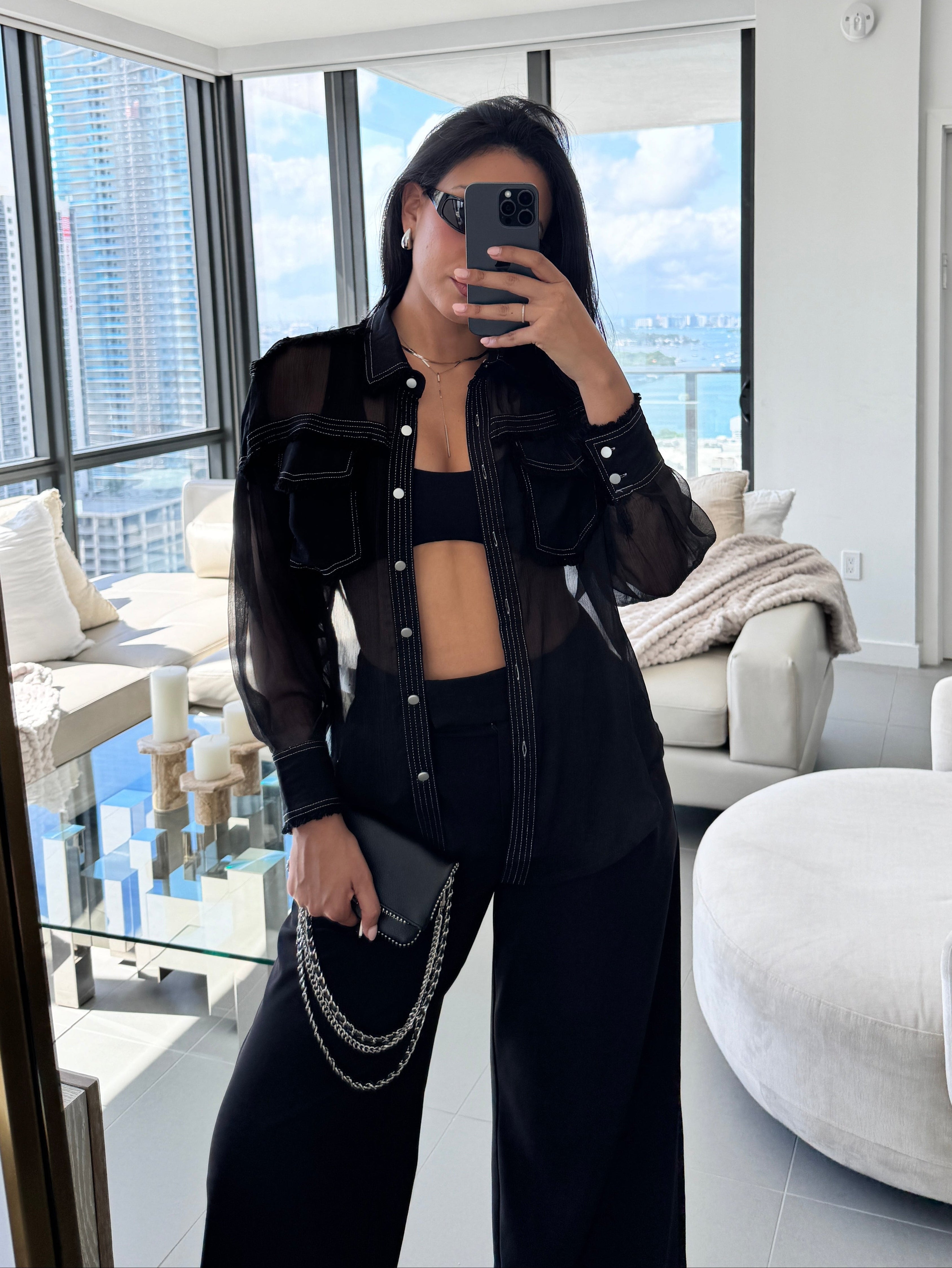Soho Button Up Top