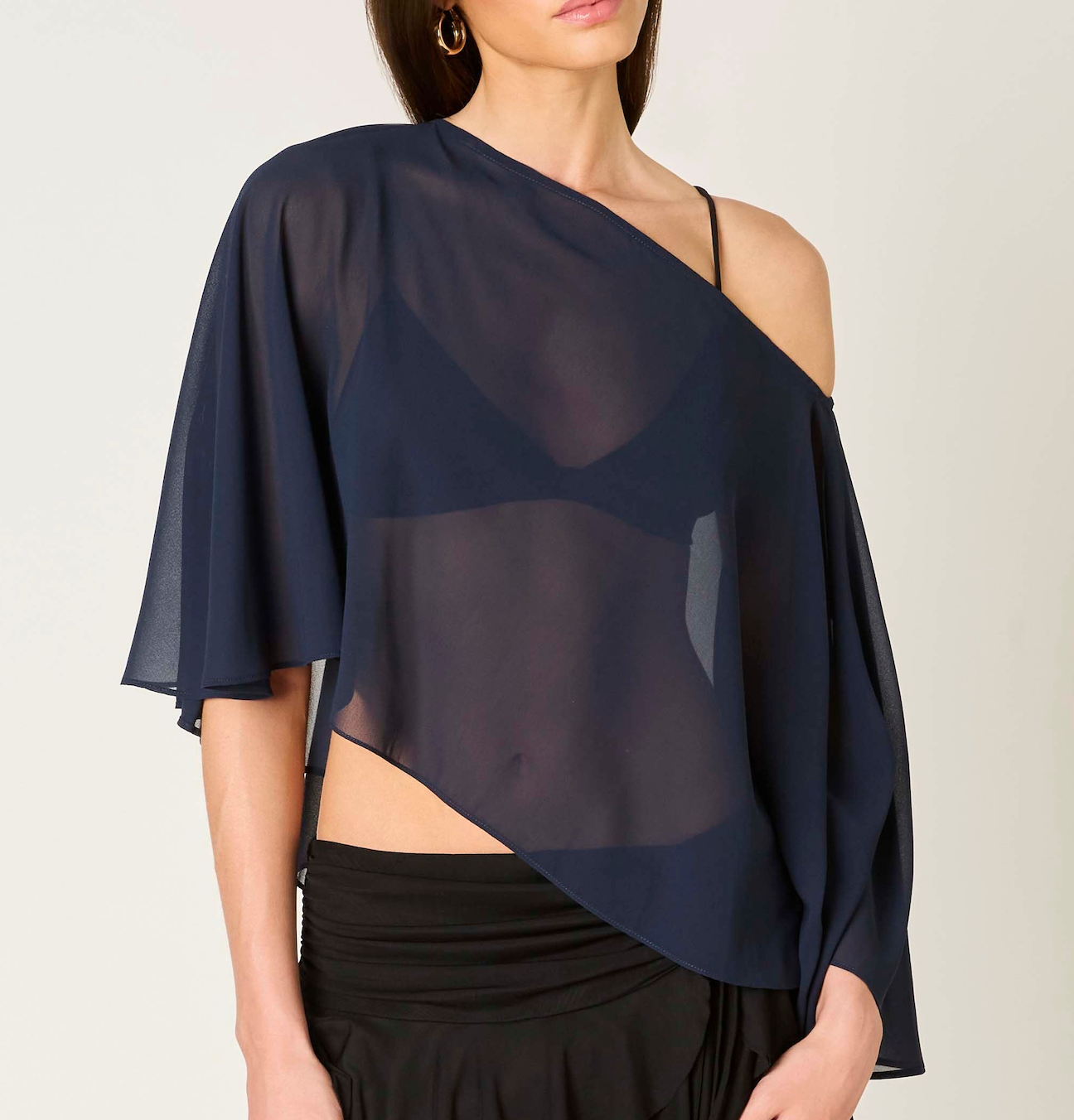 Chiffon Poncho Top