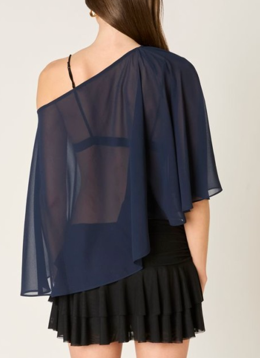 Chiffon Poncho Top