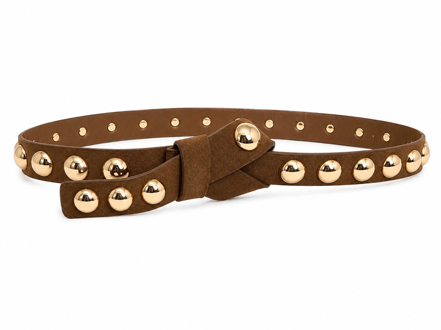 Studded Suede Belt