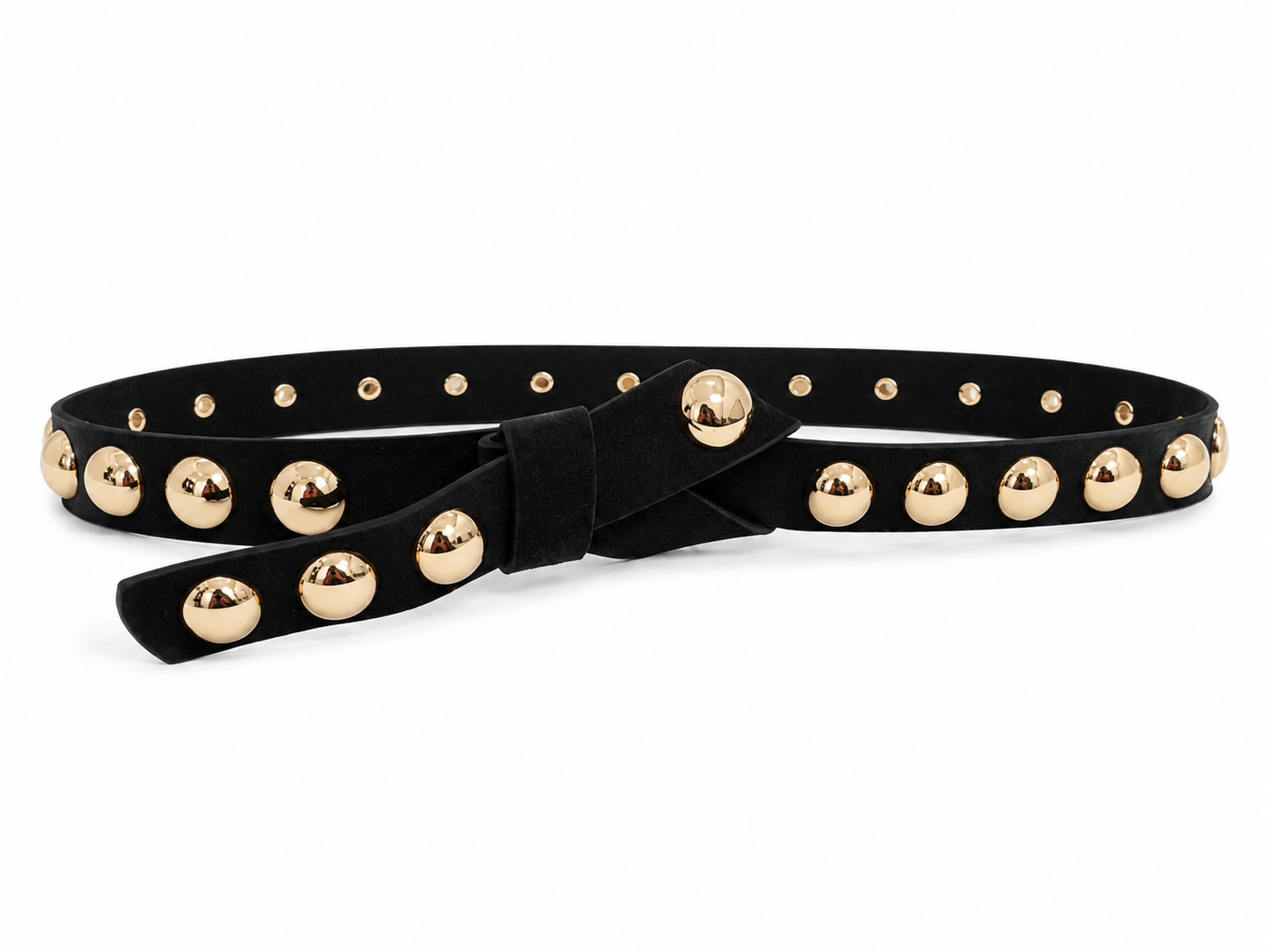 Studded Suede Belt