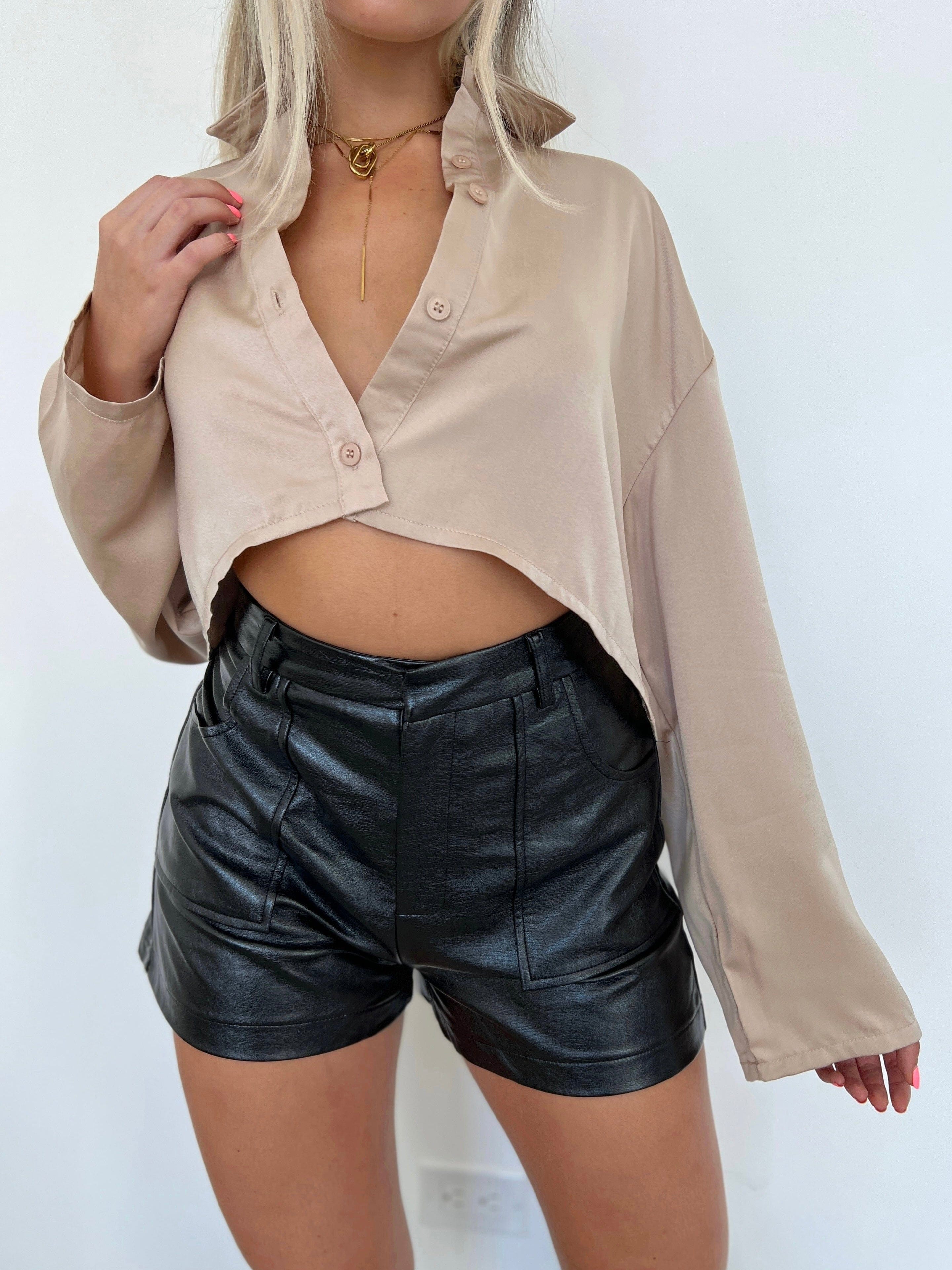 Tempting Leather Short
